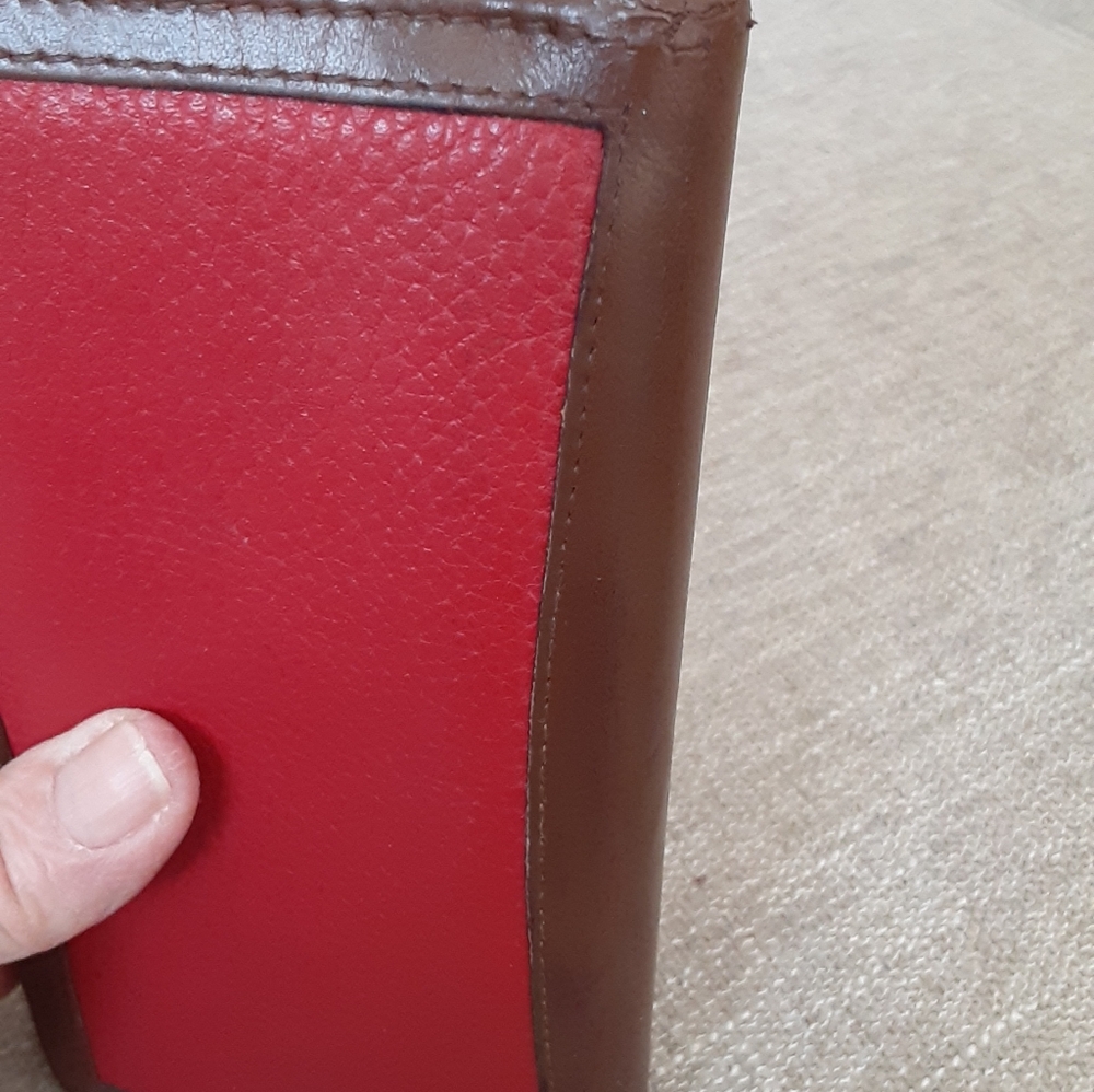 Coach  vintage Red and Brown Women's Wallet - Picture 7 of 12